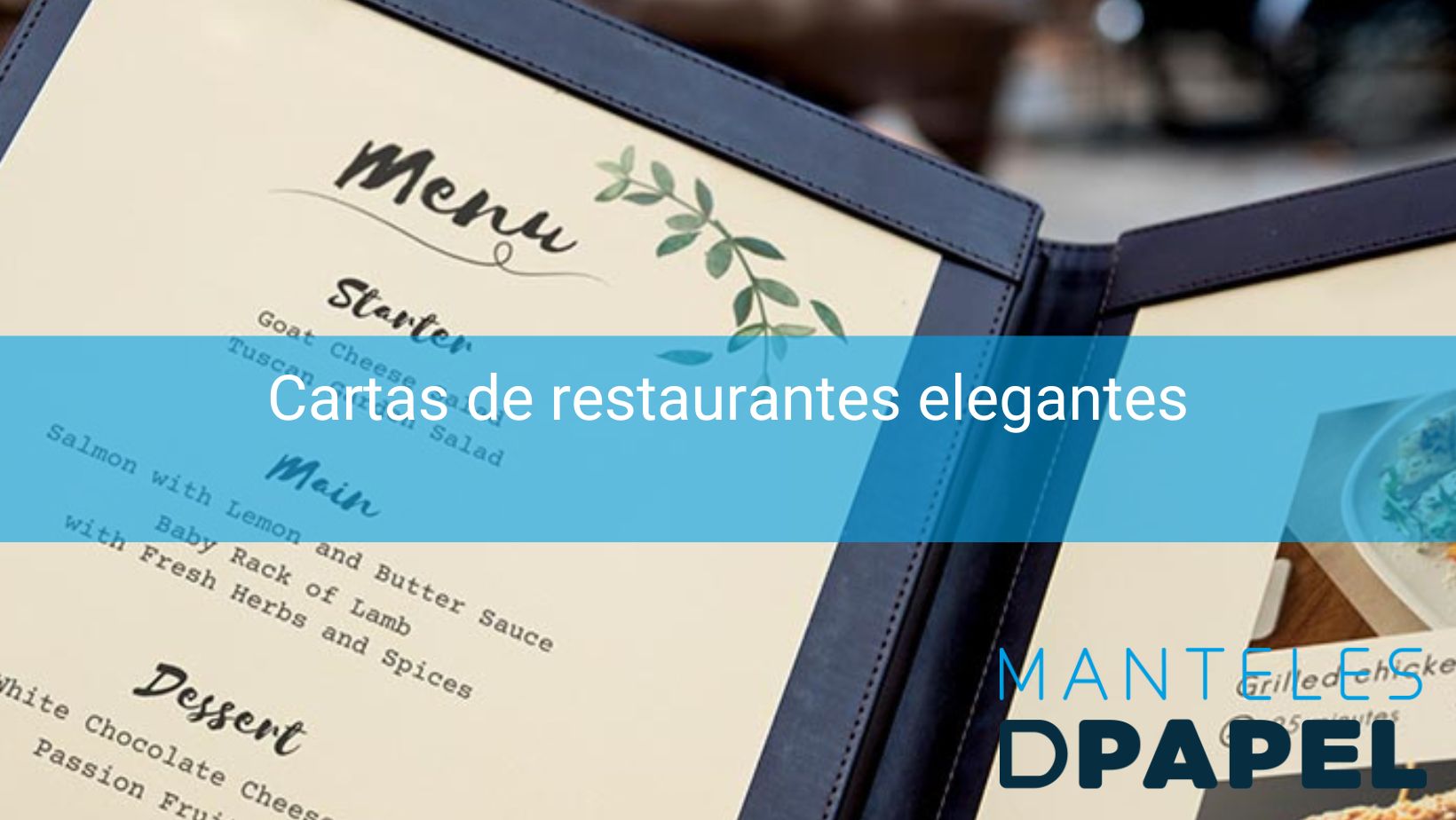 cartas de restaurantes elegantes